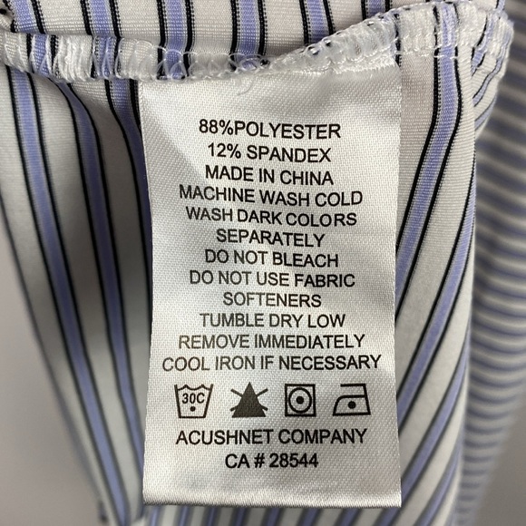 FootJoy Men's Purple Striped Polo Shirt size medium - Picture 8 of 8